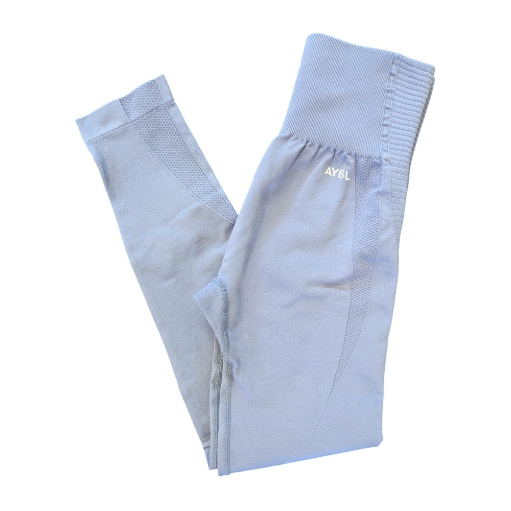 AYBL Women for Seamless‎ High Waisted Leggings Slate Blue Size Small Gym